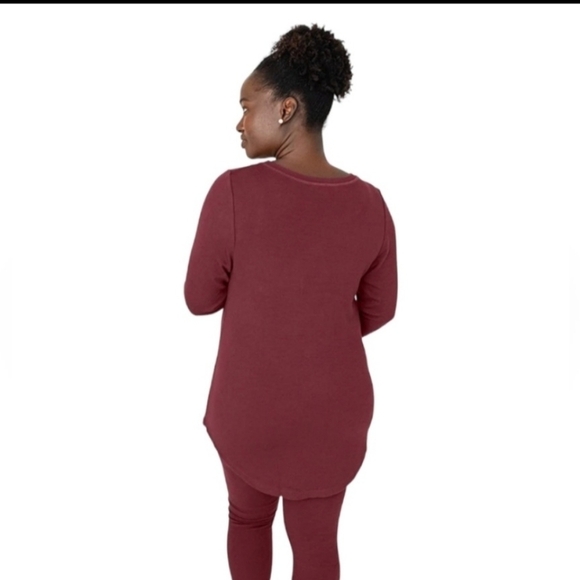 Kindred‎ Bravely Waffle Knit Fleece Nursing & Maternity PJ Top Size S NEW - Picture 3 of 11